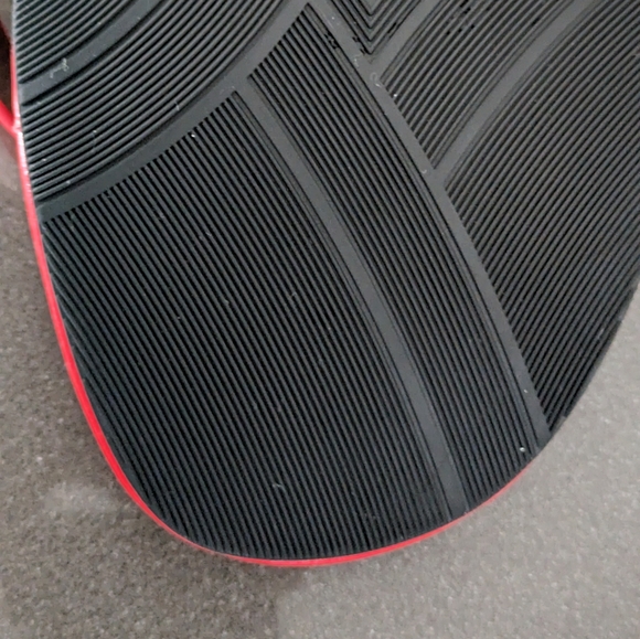 Array Red Sandal Heels Size 11M 3" Heel Flip Flop Straps NWOB - Picture 10 of 12